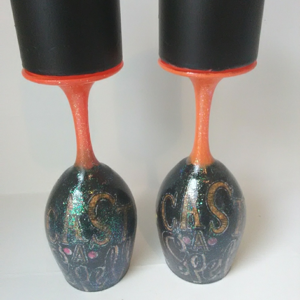 "Cast A Spell" Wine Glass Candle Set